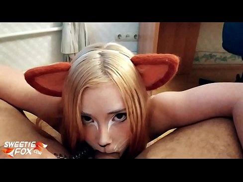 ❤️ Kitsunek zakila irentsi eta esperma ahoan ️  Sexua gugan
